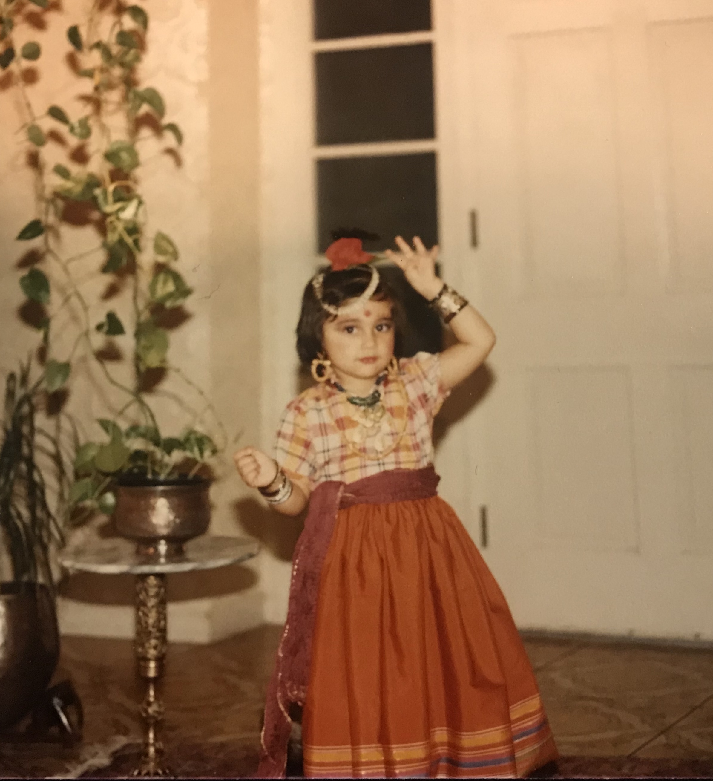 The writer disguised as a little Pakistani village girl